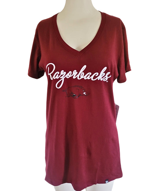 Arkansas Razorback V-Neck T-shirt