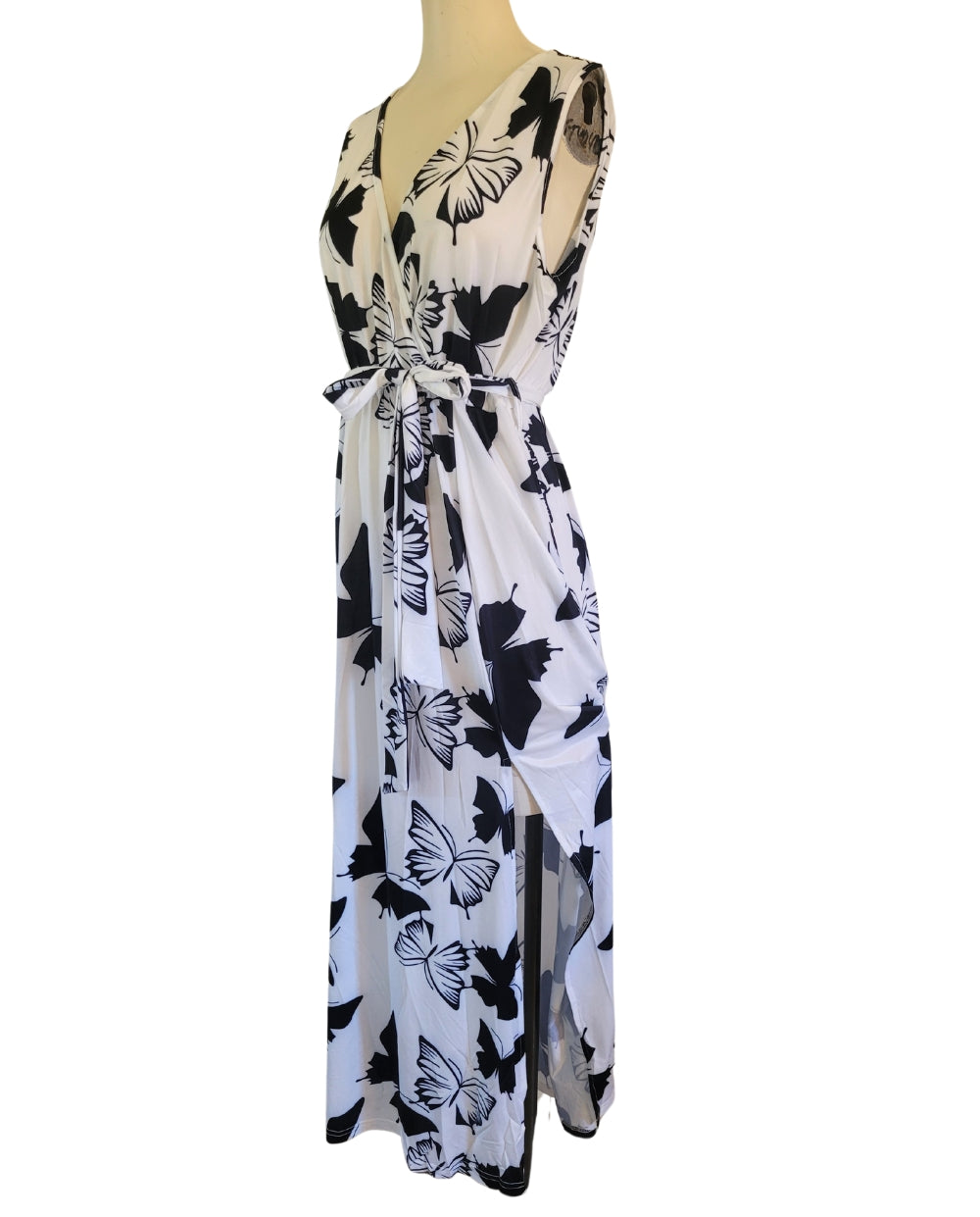 Black and White Butterfly Dress