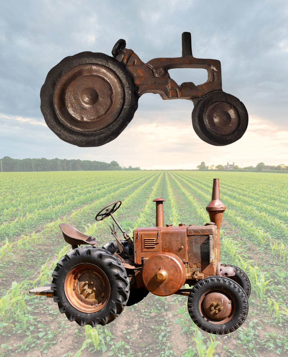 Rustic Tractor Bottle Opener