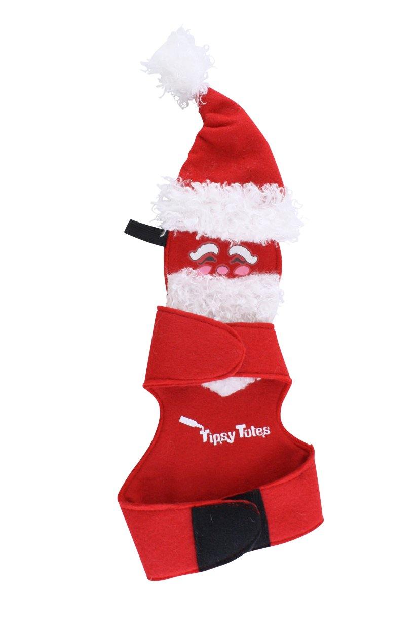 Santa Wine Bottle Decor for the Holidays